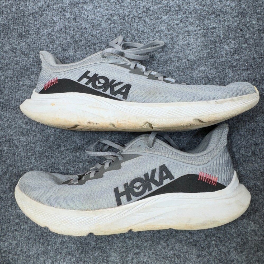 Hoka One One Shoes Mens Size 12D Lunar Rock Black Solimar Running Sneakers